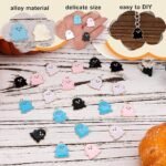 20PCS Pastel Halloween Enamel Charms | Pumpkin Ghost Bat Jewelry Charms for DIY Bracelets Crafts - Image 4