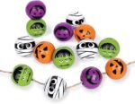 160PCS Halloween Wooden Beads | Pumpkin Vampire Mummy Skeleton Character Beads DIY Jewelry Crafts - Image 3