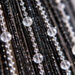 Black Beaded Curtain for Doorway | Beaded Door Curtain | Room Divider Curtain | Door String Curtain | Window Cafe Curtain - Image 9