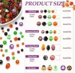 1150PCS Halloween Beads Kit | Glass Polymer Clay Beads with Storage Box for DIY Jewelry Making Crafts - Image 3