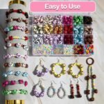 1158PCS Acrylic Panda Bead Kit | DIY Jewelry Charms, Peanut Spacers (1158 Pieces) - Image 3