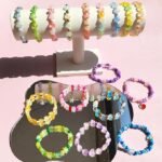 1000PCS Matte Acrylic Star Heart Beads | Frosted Gold Foil Pastel DIY Jewelry Crafts - Image 4