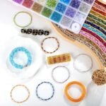 10500PCS Glass Tube Seed Beads Kit | 39 Colors for Embroidery, Jewelry Making (Bugle Beads)