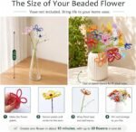 3D Beaded Flower Making Kit for Beginners | Create 30 Stems with Tutorials - Image 2