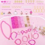 3500PCS Pink Clay Beads Bracelet Making Kit | Round Beads for DIY Jewelry Crafts - Image 2