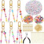 713-Piece Lip Gloss Keychain Making Kit | DIY Charms, Beads, Jewelry Supplies