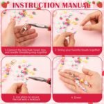 713-Piece Lip Gloss Keychain Making Kit | DIY Charms, Beads, Jewelry Supplies - Image 4
