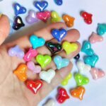Mixed Color Heart Beads | DIY Jewelry Crafting Supplies