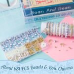 681PCS Blue Ceramic Bead Kit | Bow, Pearl, Letter Beads for DIY Jewelry Making