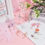 10 Pairs Organza Butterfly Dangle Earrings | Crystal Beads Boho DIY Jewelry Kit