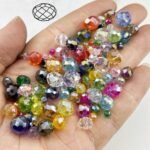 500PCS 3MM Peacock Blue AB Crystal Rondelle Faceted Spacer Beads for DIY Jewelry | Crafts - Image 3