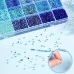 24000PCS 2MM Glass Seed Beads | Ocean Blue DIY Jewelry Kit (24 Colors) - Image 3