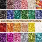 7200PCS 7x2MM Multicolor Glass Bugle Beads | DIY Jewelry Crafting Supplies - Image 3