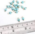 30PCS 4MM Faceted Cube Stone Charms | DIY Jewelry Making Supplies - Image 3