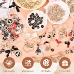 477-Piece Lip Gloss Keychain Making Kit | Alphabet Charms, Hooks, Pliers (DIY Craft Set) - Image 3