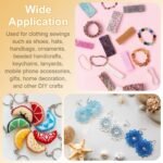 1000PCS Light Blue Glass Seed & Bugle Beads | Mini DIY Jewelry Making (1-4MM) - Image 5