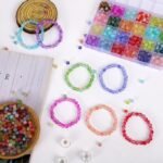 408PCS 8MM Glass Beads | 24 Colors for DIY Jewelry Making (Round Crystal Beads) - Image 2