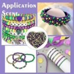 1500pcs Mardi Gras Beads | Purple Green Gold Round Spacer Beads (3 Styles) - Image 4