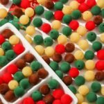 100PCS 16MM Faux Fur Pom Pom Beads | Christmas DIY Jewelry Crafts