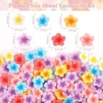 100PCS Flatback Resin Flower Charms | Hawaiian Plumeria Flower Cabochons for DIY Jewelry Crafts Decor - Image 2