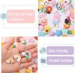 100PCS Kawaii Slime Charms | Resin Embellishments for DIY Crafts, Jewelry, Phone Cases (Assorted Designs) - Image 3