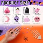 150pcs Pink Halloween Charms | Spooky DIY Jewelry Making Supplies - Image 3