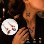 Teardrop Crystal Beads for Jewelry Making | Gothic Earring Making Supplies DIY Pendant Charms - Image 4