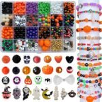 2069-Piece Halloween Bead Kit | Clay, Acrylic, Pumpkin Charms (DIY Crafts) - Image 4