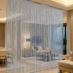 Silver Beaded Curtain | Crystal Doorway Divider | Elegant String Curtain | Wedding Backdrop Decor | Room Divider - Image 7