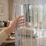 Silver Beaded Curtain | Crystal Doorway Divider | Elegant String Curtain | Wedding Backdrop Decor | Room Divider - Image 4