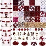 Game Day Bracelet Making Kit | Football Charms, Polymer Clay, Crystal Pearls (2200+ Pieces) - Image 3