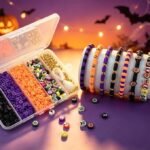 4000PCS Halloween Polymer Clay Bead Kit | Orange, Black, Purple DIY Bracelets (4000 Pieces)