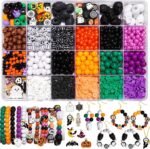 2100+PCS Halloween Beads Kit | Polymer Clay, Acrylic, Pearl Charms (DIY Jewelry Making) - Image 2