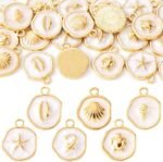 Beach Cross Enamel Charms | Coastal Religious Jewelry Pendants for DIY Bracelets Necklaces Crafts - Image 2