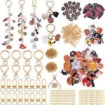 685PCS Halloween Charms Lip Gloss Keychain Making Kit | Spooky DIY Crafts Supplies