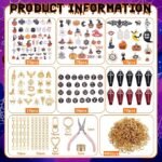 685PCS Halloween Charms Lip Gloss Keychain Making Kit | Spooky DIY Crafts Supplies - Image 2
