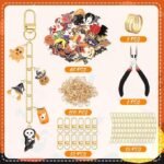 189-Piece Halloween Keychain Making Kit | Spooky Charms, Beads, DIY Crafts - Image 2