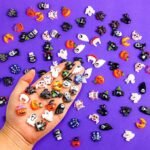 100PCS Halloween Resin Flatback Charms | Pumpkin Ghost Spider Embellishments for DIY Crafts Décor - Image 3