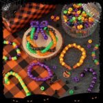 1200PCS Halloween Pony Beads Bulk | Colorful Round Beads for DIY Bracelets Jewelry Making Crafts