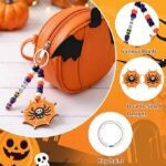 649PCS Halloween Keychain Making Kit | Spooky DIY Beads Charms Supplies for Keychains Bag Accessories - Image 4