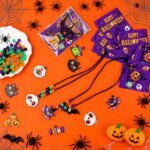 24 Sets Halloween Bead Necklace Making Kit | DIY Spooky Jewelry Crafts