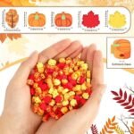300PCS Fall Leaf Pumpkin Polymer Clay Beads | Autumn DIY Jewelry Making Crafts - Image 3
