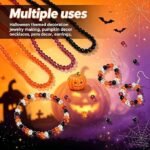 400PCS 6MM Halloween Beads | Spooky Round Beads for DIY Bracelets Jewelry Making Crafts - Image 3