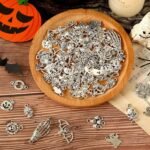 120PCS Halloween Charms | Spooky Jewelry Pendants for DIY Bracelets Necklaces Earrings Crafts