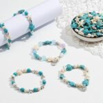 344PCS Turquoise Sea Turtle Beads | Coastal DIY Jewelry Making Kit (8 Strings) - Image 3