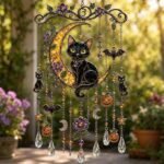 Halloween Ghost Suncatcher Wind Chime | Acrylic Window Hanging Decor for Spooky Fall Home - Image 3
