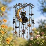 Halloween Ghost Suncatcher Wind Chime | Acrylic Window Hanging Decor for Spooky Fall Home - Image 4