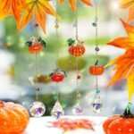 4PCS Fall Pumpkin Suncatchers | Crystal Sun Catchers for Indoor Windows Autumn Halloween Decor - Image 2