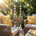 3PCS Owl Crystal Suncatchers for Windows | Christmas Hanging Ornaments Window Decor DIY Gift - Image 3