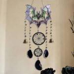 Halloween Bat Gothic Crystal Suncatcher | Window Hanging Wall Decor for Spooky Home Halloween - Image 4